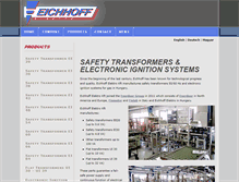Tablet Screenshot of eichhoff-kft.com